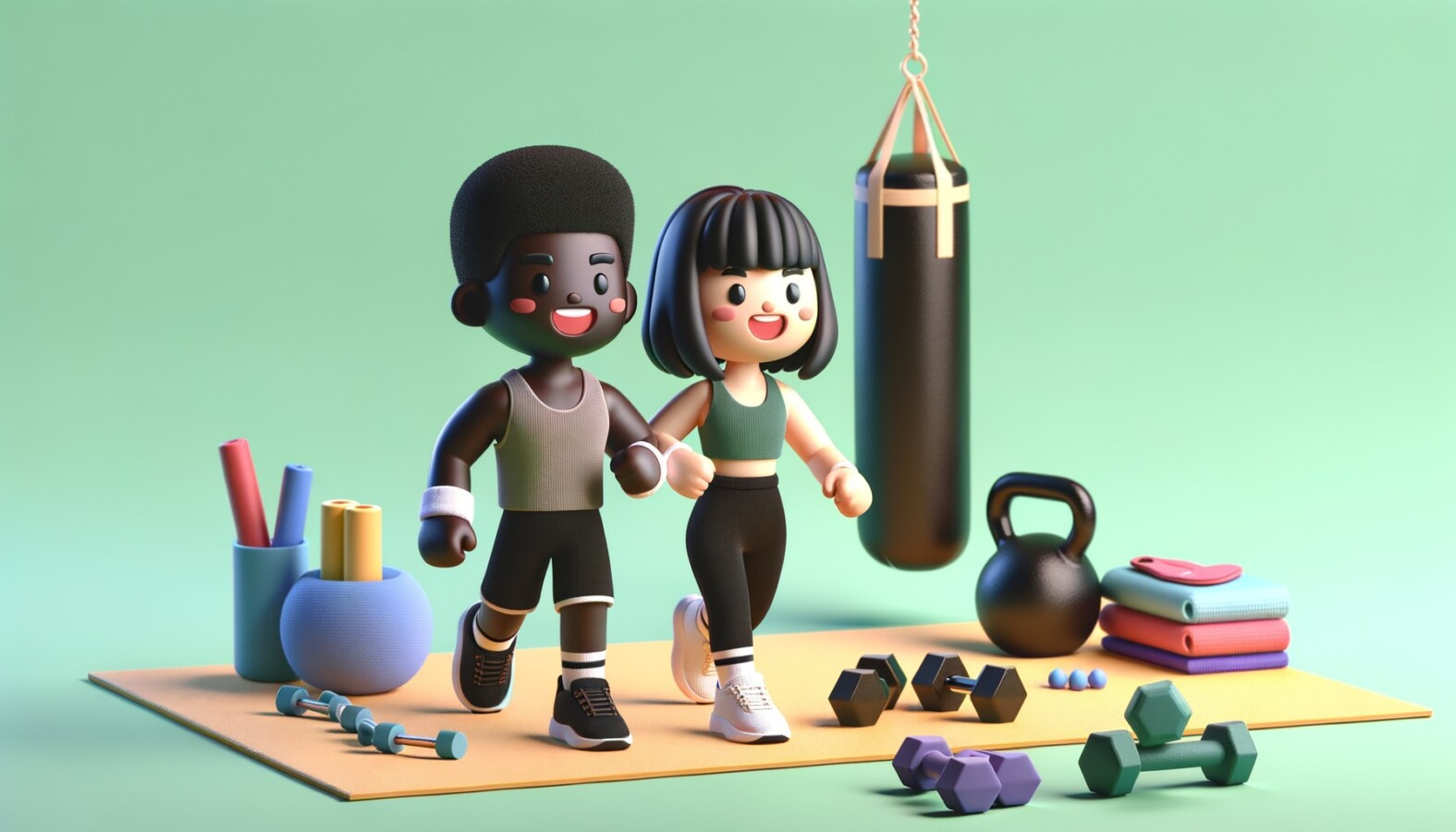 lista de materiales de gimnasio