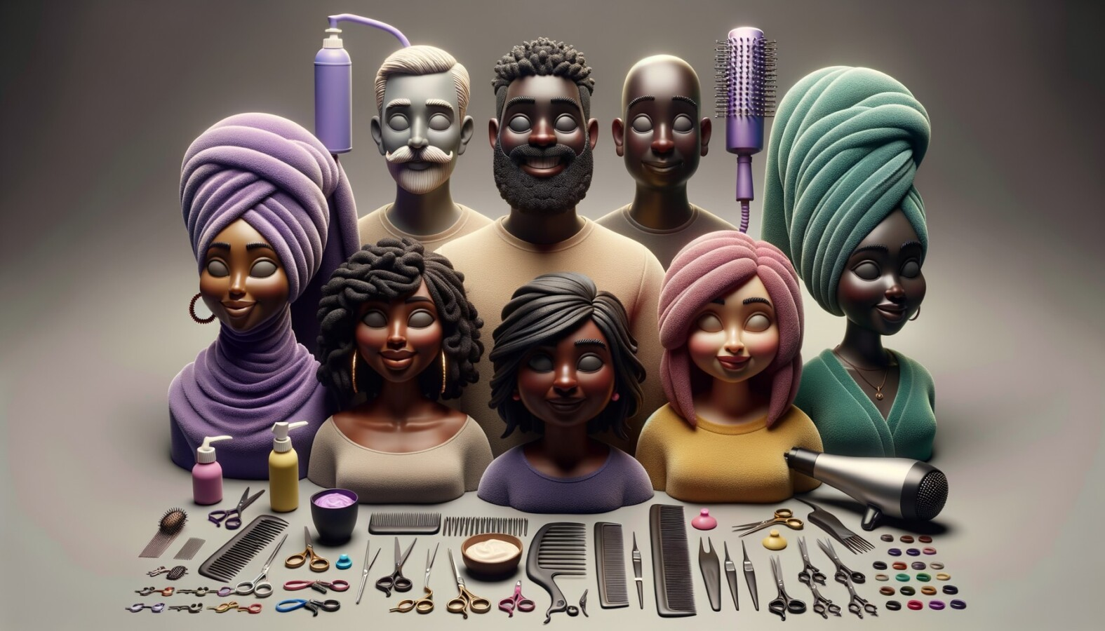 herramientas de un barbero profesional